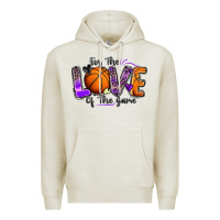 Oatmeal Heather for the love of the game basketball Premium Hoodie - Zillion Design Studio