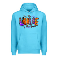 Ocean Blue for the love of the game basketball Premium Hoodie - Zillion Design Studio