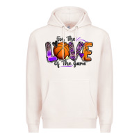 Pale Pink for the love of the game basketball Premium Hoodie - Zillion Design Studio