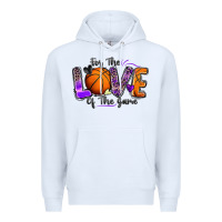 White for the love of the game basketball Premium Hoodie - Zillion Design Studio