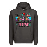 Smoke this teacher wears her heart on sleeve Premium Hoodie - AdoDesignShop