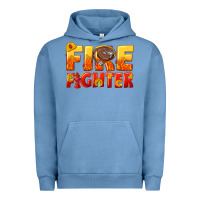 Pigment Pebble Blue firefighter Urban Hoodie - texasbilliewilder