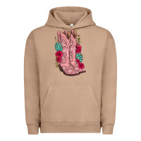 Pigment Burro floral cowgirl boots Urban Hoodie - texasbilliewilder