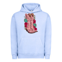 Pigment Grape Ice floral cowgirl boots Urban Hoodie - texasbilliewilder
