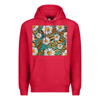 Cardinal Leopard And Tiger Daisy Premium Hoodie - RanaPortraitStore