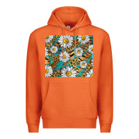 Carrot Leopard And Tiger Daisy Premium Hoodie - RanaPortraitStore