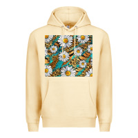 Pina Colada Leopard And Tiger Daisy Premium Hoodie - RanaPortraitStore