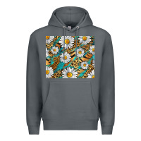 Rock Leopard And Tiger Daisy Premium Hoodie - RanaPortraitStore