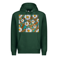 Leopard And Tiger Daisy Premium Hoodie | Teevron