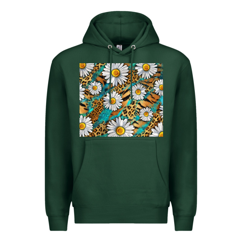 Leopard And Tiger Daisy Premium Hoodie by RanaPortraitStore | Teevron