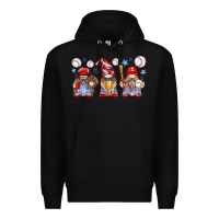 Black baseball gnome Premium Hoodie - texasbilliewilder