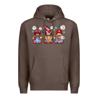 Coffee baseball gnome Premium Hoodie - texasbilliewilder