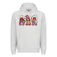 Dove Grey baseball gnome Premium Hoodie - texasbilliewilder