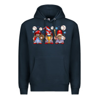 Navy baseball gnome Premium Hoodie - texasbilliewilder