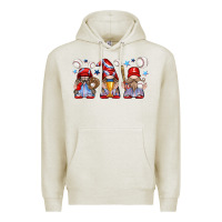 Oatmeal Heather baseball gnome Premium Hoodie - texasbilliewilder