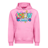 Fuchsia Pink snow cute witc unicorn Urban Hoodie - Zillion Design Studio