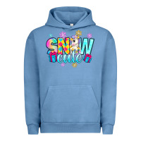 Pigment Pebble Blue snow cute witc unicorn Urban Hoodie - Zillion Design Studio