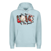 Blue Mist for the love of the game baseball Premium Hoodie - Zillion Design Studio