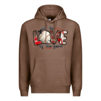 Chestnut for the love of the game baseball Premium Hoodie - Zillion Design Studio