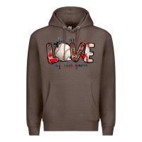 Coffee for the love of the game baseball Premium Hoodie - Zillion Design Studio