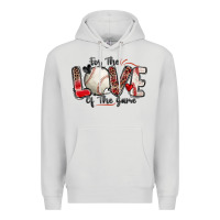 Dove Grey for the love of the game baseball Premium Hoodie - Zillion Design Studio
