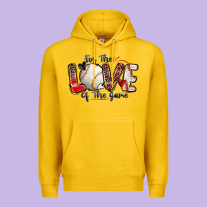 For The Love Of The Game Baseball Premium Hoodie Designed By Zillion Design Studio
