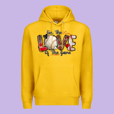 For The Love Of The Game Baseball Premium Hoodie Designed By Zillion Design Studio