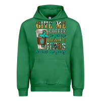 Emerald give me coffee to get me started Urban Hoodie - texasbilliewilder