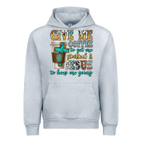 Heather Grey give me coffee to get me started Urban Hoodie - texasbilliewilder