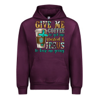 Mauve Wine give me coffee to get me started Urban Hoodie - texasbilliewilder