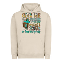 Pigment French Oak give me coffee to get me started Urban Hoodie - texasbilliewilder