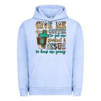 Pigment Grape Ice give me coffee to get me started Urban Hoodie - texasbilliewilder