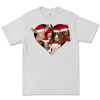 Dove Grey farm animals christmas Premium Tee - CowhideDigitalArt