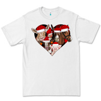 White farm animals christmas Premium Tee - CowhideDigitalArt