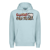Blue Mist baseball grandma with leopard Premium Hoodie - texasbilliewilder