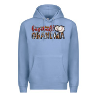 Colony Blue baseball grandma with leopard Premium Hoodie - texasbilliewilder
