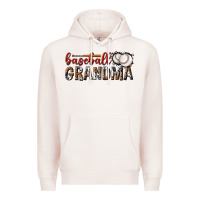 Pale Pink baseball grandma with leopard Premium Hoodie - texasbilliewilder