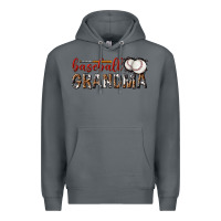 Rock baseball grandma with leopard Premium Hoodie - texasbilliewilder