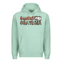 Seafoam baseball grandma with leopard Premium Hoodie - texasbilliewilder