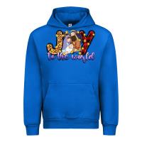 Cobalt joy to the world Urban Hoodie - Zillion Design Studio