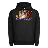 Pigment Black joy to the world Urban Hoodie - Zillion Design Studio