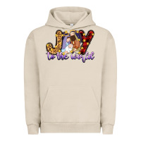 Pigment French Oak joy to the world Urban Hoodie - Zillion Design Studio