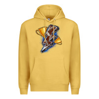 Antique Gold football lightning bolt Premium Hoodie - Zillion Design Studio