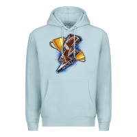 Blue Mist football lightning bolt Premium Hoodie - Zillion Design Studio