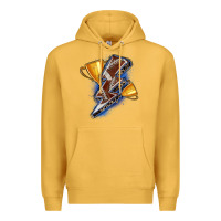 Mustard football lightning bolt Premium Hoodie - Zillion Design Studio