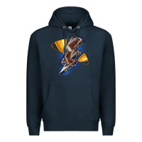 Navy football lightning bolt Premium Hoodie - Zillion Design Studio
