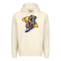 Sandshell football lightning bolt Premium Hoodie - Zillion Design Studio