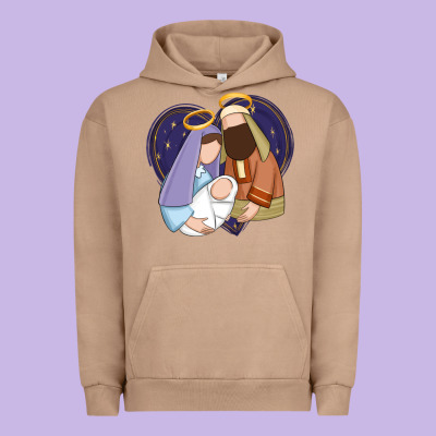 Holy Night Jesus Birth Urban Hoodie Designed By Zillion Design Studio