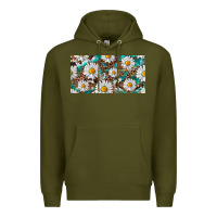 Leopard Daisy Premium Hoodie | Teevron