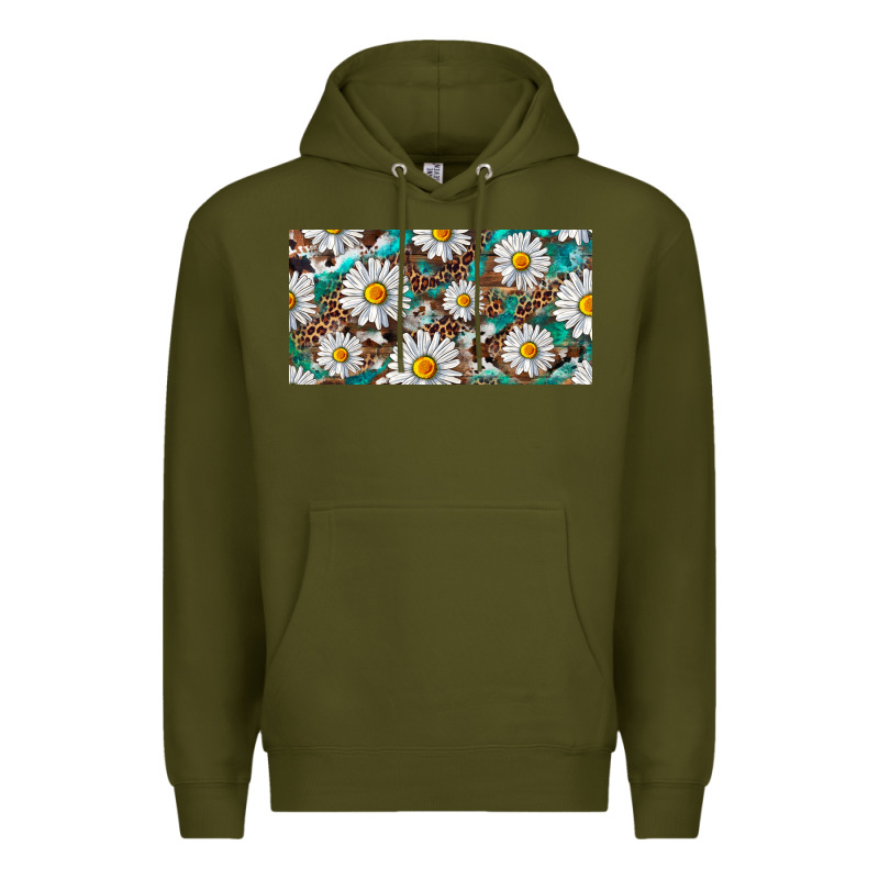 Leopard Daisy Premium Hoodie by RanaPortraitStore | Teevron